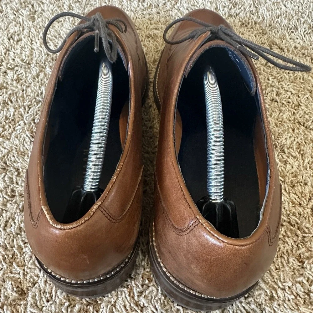 Cole Haan Dress Shoes Mens 11 M Lenox Hill‎ Split Toe Oxford Tan Style C11629